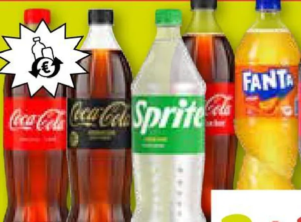Coca-Cola Fanta, Mezzo Mix, Sprite od. Kinley Limonade