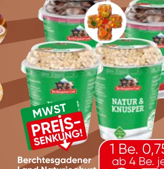 Naturjoghurt & Knusper oder Fruchtjoghurt & Knusper