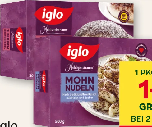 Mohnnudeln, Nussnudeln oder Germknödel